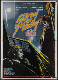 9p1636 STORMY MONDAY Italian 2p 1988 different art of Sting and sexy Melanie Griffith, rare!