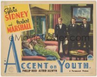 9p1004 ACCENT ON YOUTH LC 1935 Herbert Marshall, Sylvia Sidney, Lon Chaney Jr., Samson Raphaelson!