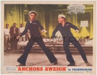 9p1016 ANCHORS AWEIGH LC #5 R1955 toe-tapping twosome Frank Sinatra & Gene Kelly in sailor suits!