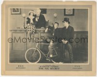 9p1039 BIG SECRET LC 1921 Al St. John in bicycle in courtroom, Sunshine Comedy, very rare!
