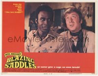 9p1045 BLAZING SADDLES LC #3 1974 classic Mel Brooks, best c/u of Cleavon Little & Gene Wilder!