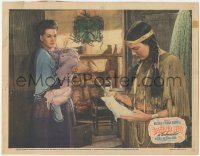 9p1054 BUFFALO BILL LC 1944 Maureen O'Hara holding baby by Native American Indian Linda Darnell!