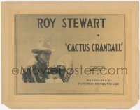 9p0946 CACTUS CRANDALL TC R1920s great c/u of cowboy hero Roy Stewart choking bad guy, ultra rare!