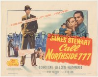 9p0947 CALL NORTHSIDE 777 TC R1955 James Stewart stood alone against Chicago's violence, film noir!