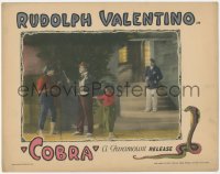 9p1068 COBRA LC 1925 Rudolph Valentino watches pickpockets at work, cool snake art in the border!