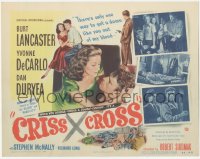 9p0951 CRISS CROSS TC 1948 Burt Lancaster, Yvonne De Carlo, Dan Duryea, Robert Siodmak film noir!