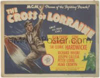 9p0952 CROSS OF LORRAINE TC 1944 great art of Gene Kelly, MGM's drama of the Fighting French!
