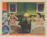 9p1083 DARK MIRROR LC #6 1946 great scene with Olivia De Havilland as identical twins in bed!