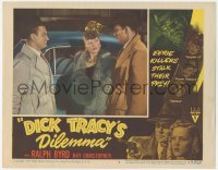 9p1097 DICK TRACY'S DILEMMA LC #4 1947 Ralph Byrd & Lyle Latell stare at woman in fur by car!