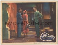 9p1124 GHOST GOES WEST LC 1936 Robert Donat & Jean Parker with man in alley, directed by Rene Clair!
