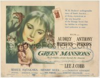 9p0968 GREEN MANSIONS TC 1959 cool art of Audrey Hepburn & Anthony Perkins by Joseph Smith!