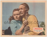 9p1140 HOME IN INDIANA LC 1944 great close up of pretty Jeanne Crain clinging to Walter Brennan!