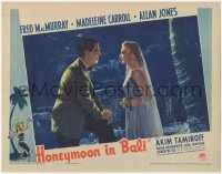 9p1141 HONEYMOON IN BALI LC 1939 best romantic portrait of pretty Madeleine Carroll & Allan Jones!