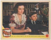 9p1198 MOKEY LC 1942 worried Donna Reed tells judge that Robert Blake is not the one to blame!
