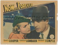 9p1220 NOW & FOREVER LC 1934 best close up of Gary Cooper & pretty Carole Lombard in cool hat!