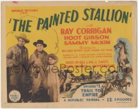 9p0985 PAINTED STALLION chapter 1 TC 1937 Hoot Gibson, Corrigan, Trail to Empire, full-color, rare!