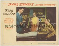 9p1236 REAR WINDOW LC #5 1954 Alfred Hitchcock, Wendell Corey talks to Grace Kelly & Jimmy Stewart!