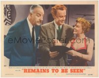 9p1240 REMAINS TO BE SEEN LC #2 1953 Louis Calhern doesn't understand Van Johnson & June Allyson!