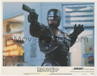9p1248 ROBOCOP LC #6 1987 Paul Verhoeven classic, best close up of cyborg cop Peter Weller with gun!
