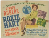 9p0989 ROXIE HART TC 1942 great full-length image of sexy criminal Ginger Rogers from Chicago!