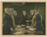 9p1251 RULING PASSION LC 1922 millionaire George Arliss shaking hands with men at board meeting!