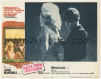 9p1270 SINGLE ROOM FURNISHED LC #2 1968 c/u of creepy Fabian Dean unzipping sexy Jayne Mansfield!