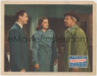 9p1275 SOMEWHERE IN THE NIGHT LC 1946 close 3-shot of John Hodiak, pretty Nancy Guild & Lloyd Nolan!