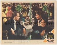 9p1276 SONG OF LOVE LC #7 1947 c/u of Katharine Hepburn & Robert Walker talking after a dance!