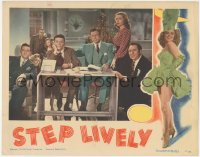 9p1283 STEP LIVELY LC 1944 Frank Sinatra, George Murphy, Gloria DeHaven, Wally Brown & Alan Carney!
