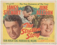 9p0994 STRATTON STORY TC 1949 Chicago White Sox baseball player James Stewart & June Allyson!