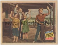 9p1287 SUNDAY DINNER FOR A SOLDIER LC 1944 pretty Anne Baxter, Charles Winninger & kids wave goodbye!
