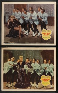 9p1449 SWEET ROSIE O'GRADY 2 LCs 1943 men adore sexy Betty Grable in the title role, dancing!