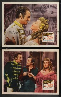 9p1450 THAT LADY IN ERMINE 2 LCs 1948 great images of sexy Betty Grable, Douglas Fairbanks!