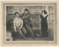 9p1306 THUNDERING LANDLORDS LC 1925 Noah Young strangles Glenn Tryon for kissing his wife, rare!