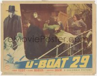 9p1316 U-BOAT 29 LC 1939 Michael Powell & Emeric Pressburger, Hobson & women flee sinking ship!