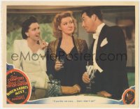 9p1327 WHEN LADIES MEET LC 1941 Robert Taylor tells Greer Garson & Mona Barrie he's crazy!