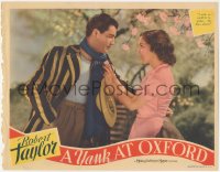 9p1336 YANK AT OXFORD LC 1938 beautiful Maureen O'Sullivan wants to be with Robert Taylor always!
