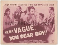 9p1002 YOU DEAR BOY TC 1943 laugh with the laugh-star of the Bob Hope radio show Vera Vague, rare!