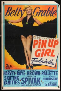 9p0587 PIN UP GIRL 1sh 1944 sexy full-length Betty Grable in skimpy outfit showing her legs!