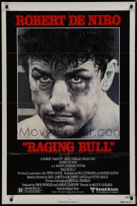 9p0591 RAGING BULL 1sh 1980 Hagio art of Robert De Niro, Martin Scorsese boxing classic!