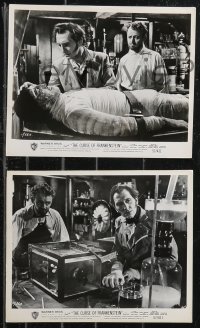9p0848 CURSE OF FRANKENSTEIN 6 8x10 stills 1957 Christopher Lee in monster makeup with film!