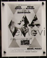 9p0790 GAME IS OVER 21 8x10 stills 1967 Roger Vadim's La Curee, Jane Fonda, Peter McEnery!