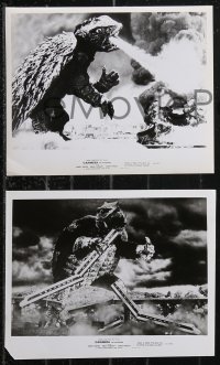9p0894 GAMMERA THE INVINCIBLE 3 8x10 stills 1966 great images of the rubbery monster destroying city!