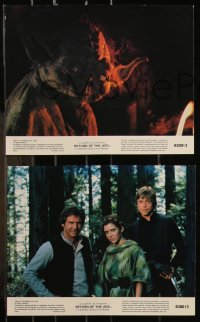 9p0829 RETURN OF THE JEDI 8 8x10 mini LCs 1983 George Lucas classic, cool images w/slugs!