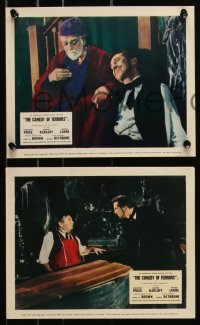 9p0780 COMEDY OF TERRORS 6 color English FOH LCs 1964 Boris Karloff, Peter Lorre, Price & Rathbone!