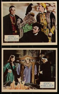 9p0783 RAVEN 5 color English FOH LCs 1963 Boris Karloff, Vincent Price, Roger Corman!