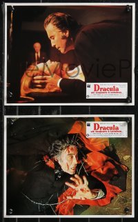 9p0122 SATANIC RITES OF DRACULA 4 French LCs 1974 Christopher Lee as the vampire, Peter Cushing!