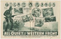9p0030 ALL QUIET ON THE WESTERN FRONT English herald 1930 Lewis Milestone WWI Best Picture, rare!