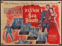 9p0087 SEA HAWK herald 1940 Michael Curtiz, art of swashbuckler Errol Flynn, Brenda Marshall, rare!