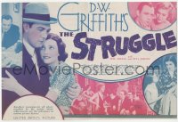 9p0058 STRUGGLE herald 1931 D.W. Griffith's first big story of Prohibition, alcoholism, ultra rare!
